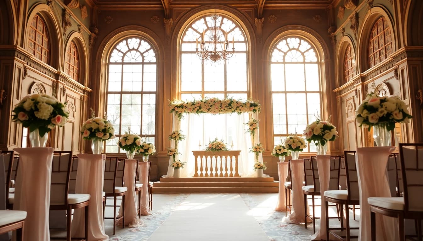 Celebrate your special day at an exquisite Jacksonville Wedding Venue with elegant floral decor.