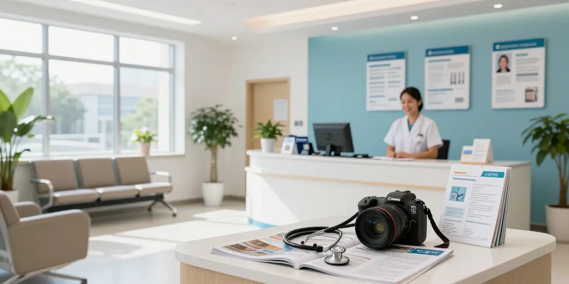 Hair transplant Istanbul healthcare services, professional patient care consultation in a modern medical clinic.