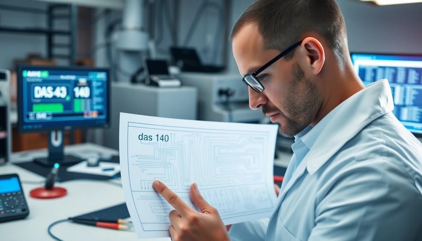 Analyze the wiring of das 140 for effective electronic circuit design.