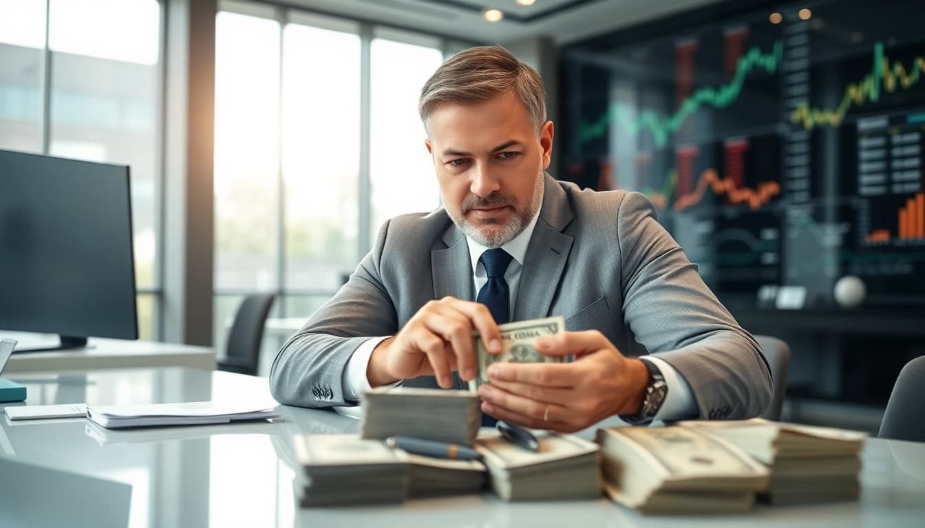 Mengelola slot deposit 10000 dalam transaksi keuangan di kantor yang modern.