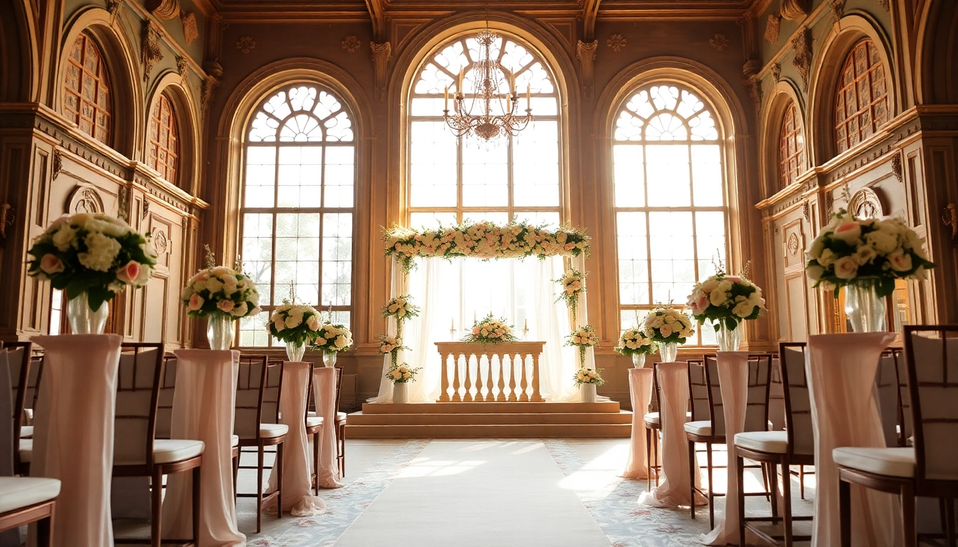 Celebrate your special day at an exquisite Jacksonville Wedding Venue with elegant floral decor.