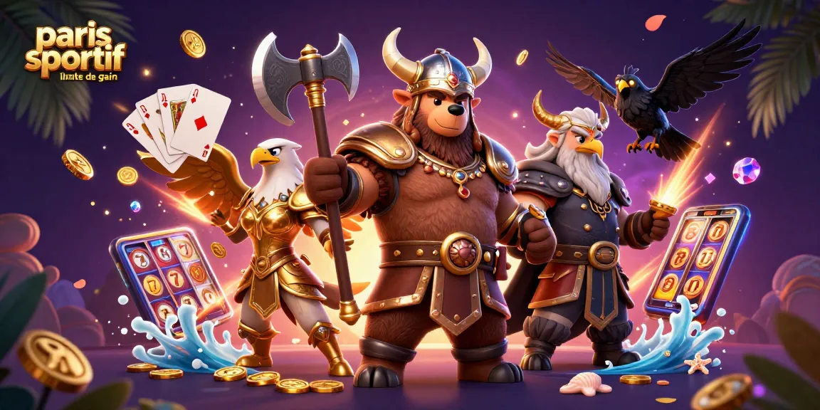 Pariez sur le paris sportif limite de gain avec notre illustration dynamique des personnages de jeux.