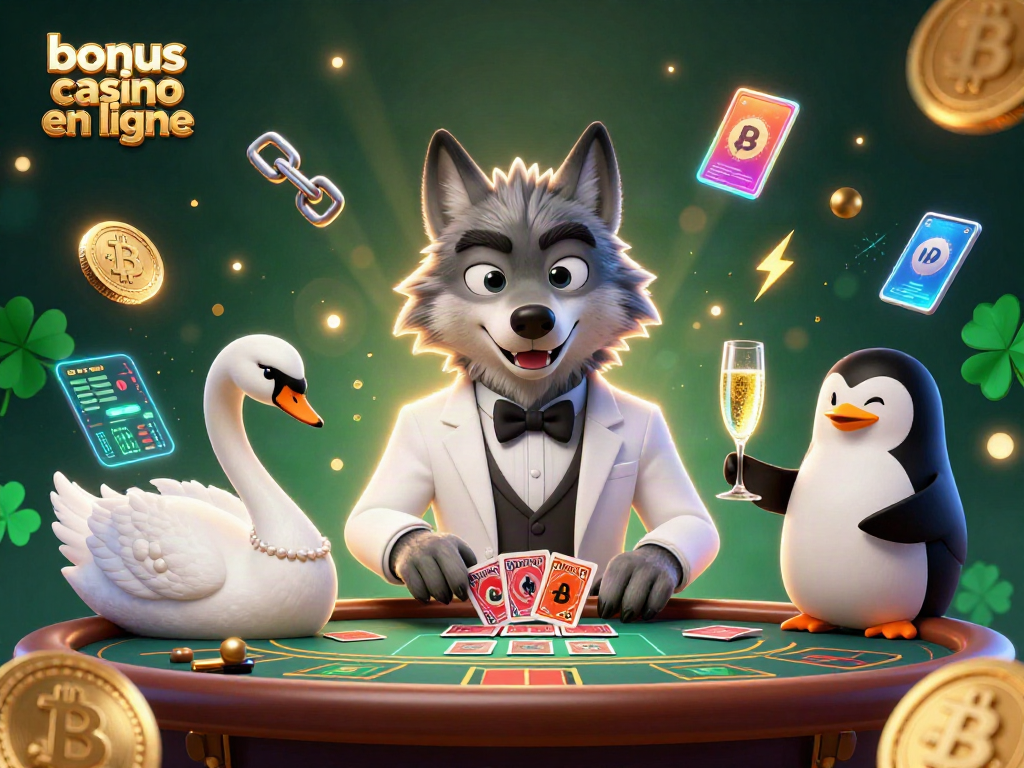 Profitez des bonus casino en ligne avec des personnages captivants au baccarat représentant le luxe des jeux d'argent.
