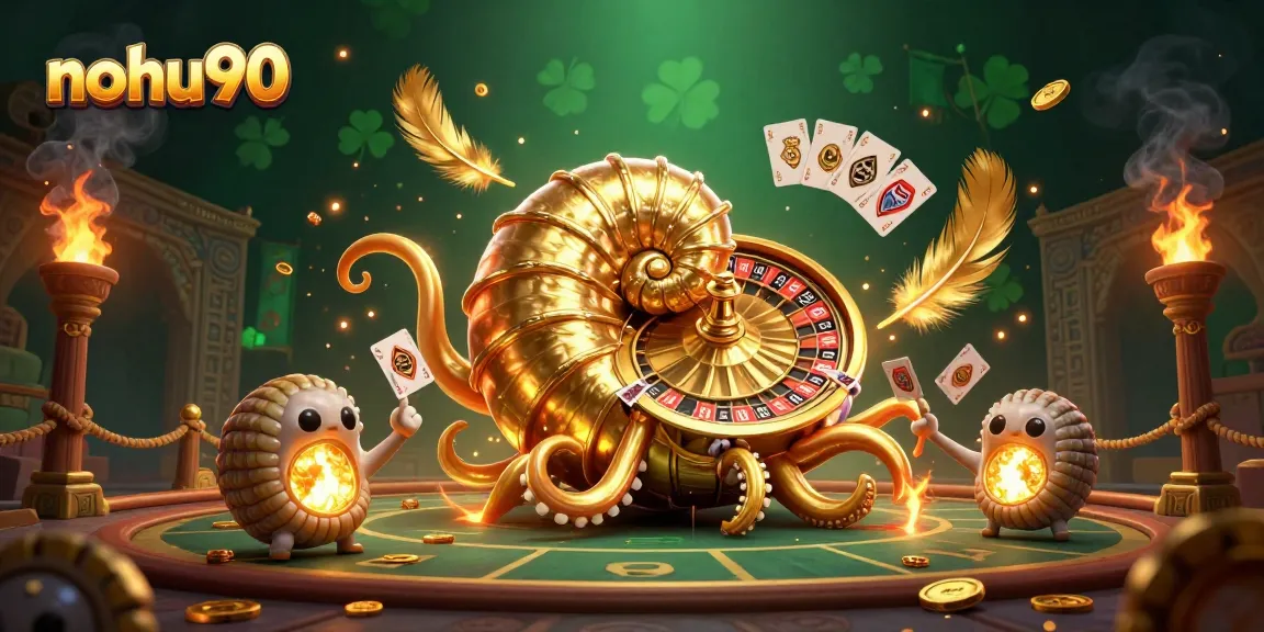 Engage with the nohu90 online casino featuring an ancient giant nautilus roulette powering thrilling card games.