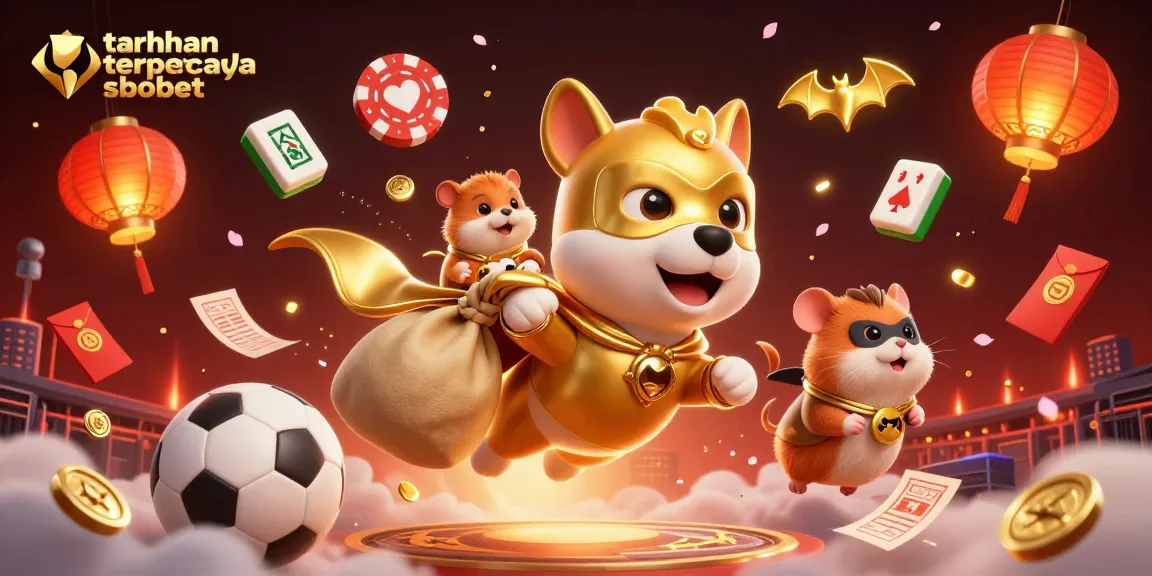 Engage with taruhan terpercaya sbobet by experiencing dynamic sports betting visuals, featuring flying characters and rich details.