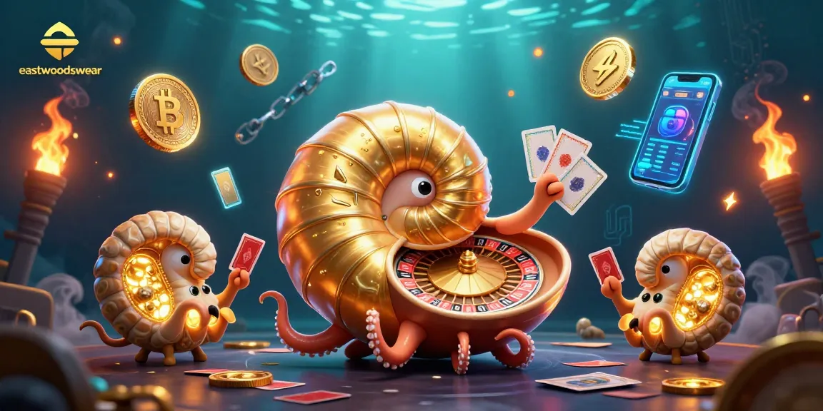 Memainkan permainan untuk memenangkan jackpot di eastwoodswear dengan karakter 3D nautilus dan efek visual yang menarik.