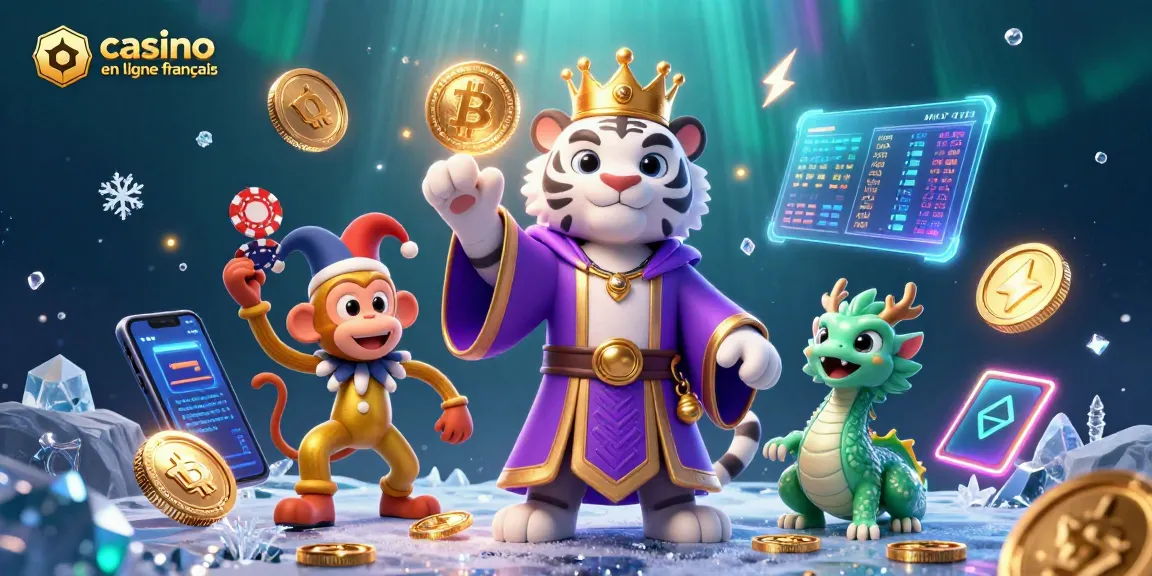 Jouez à des jeux passionnants sur casino en ligne français avec des personnages colorés et des éléments ludiques.