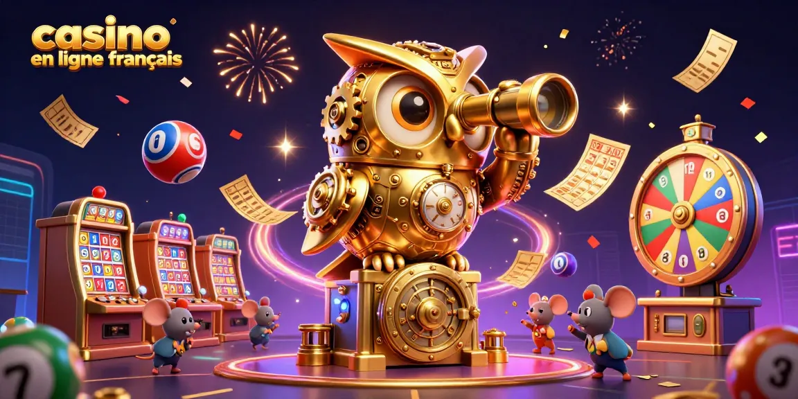Illuminez votre expérience avec le casino en ligne français grâce à cette illustration animée captivante.