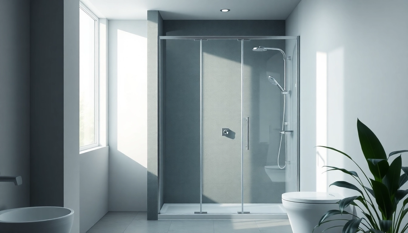 Duschkabine 90x90 in modernem Badezimmer mit eleganten Details und natürlichem Licht.