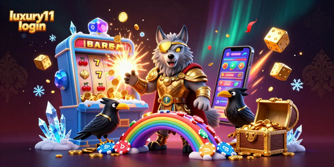Engage with luxury111 login for premium slots and digital gaming experiences in this vivid casino scene.