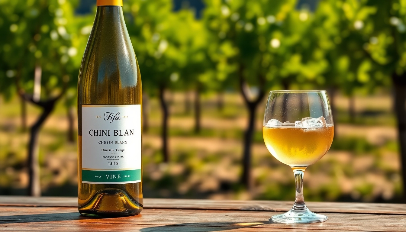 Pouring a glass of Chenin Blanc wine to showcase its quality and hue.