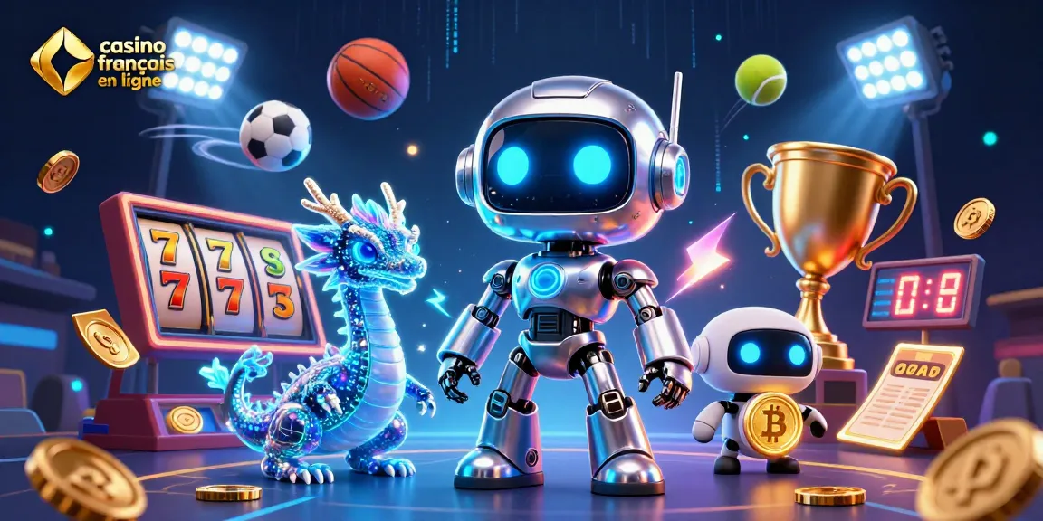Découvrez les jeux de casino en ligne français avec une illustration dynamique captivante.