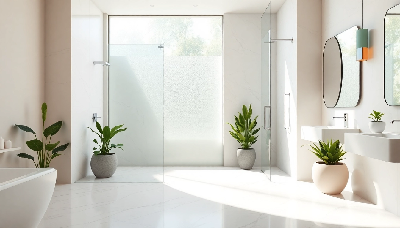 Transform your bathroom with vibrant sunny shower design featuring modern glass and light.