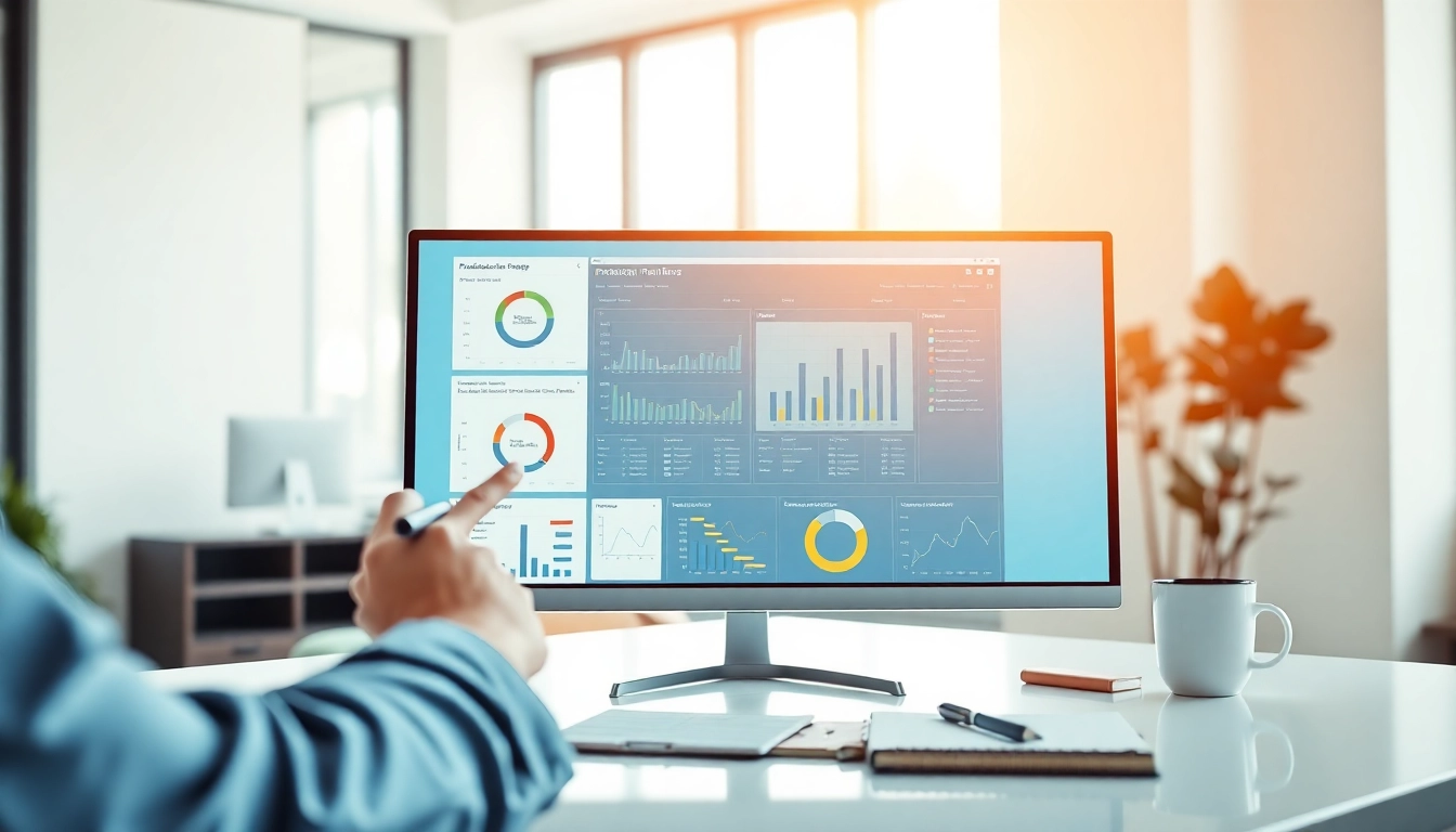 Streamlined interface showcasing production planning software in a modern workspace.
