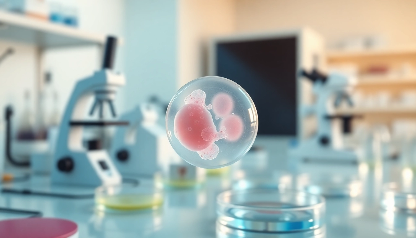 Osservazione della blastocisti in un laboratorio scientifico moderno con attrezzature.