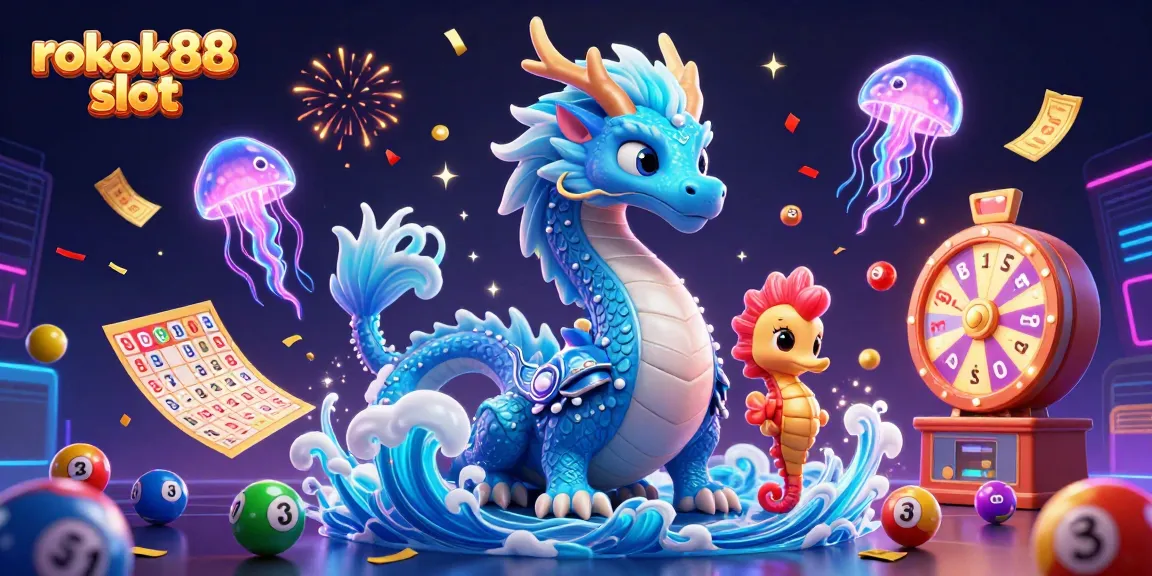 Experience the thrill of rokok88 slot as vibrant characters and casino elements come alive in a dynamic 3D scene.
