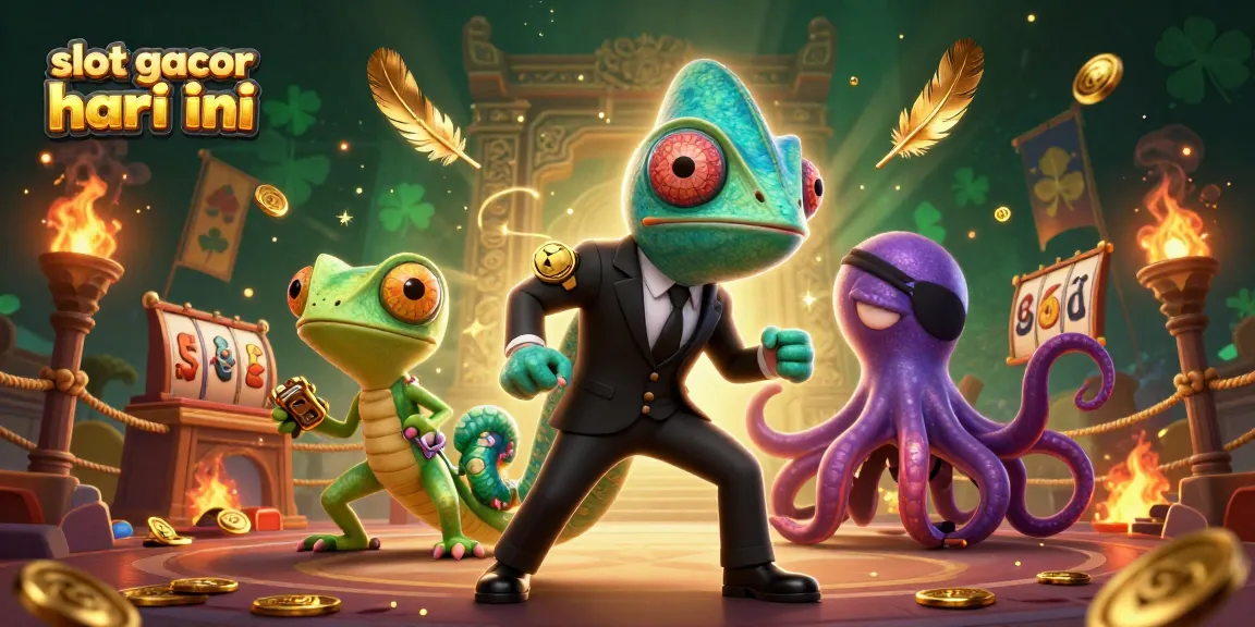 Experience thrilling wins with the slot gacor hari ini scene featuring dynamic gambling elements and characters.