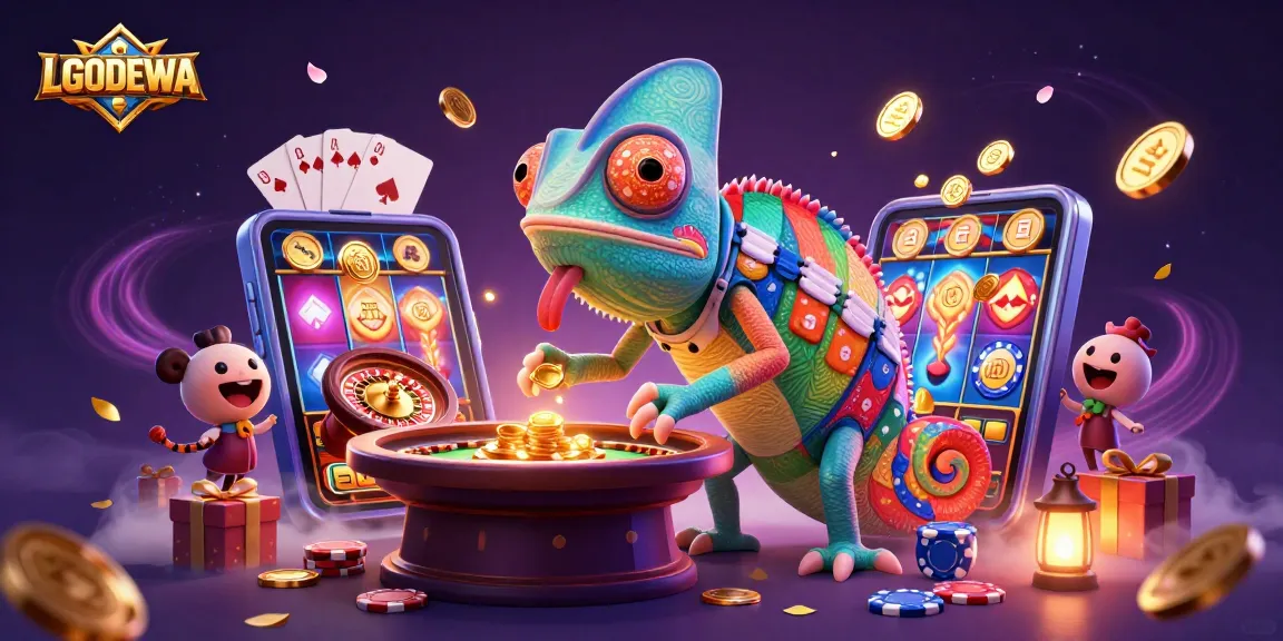 Spin slots for big wins at LGODEWA with a dazzling casino atmosphere filled with vibrant action.