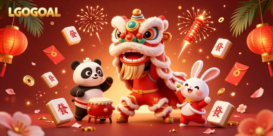 Experience the excitement of LGOGOAL with lively characters, vibrant decorations, and dynamic gambling elements.