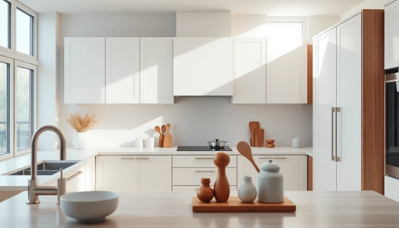 Revamped cabinets showcasing Cabinet Refacing Largo FL in a modern kitchen design.
