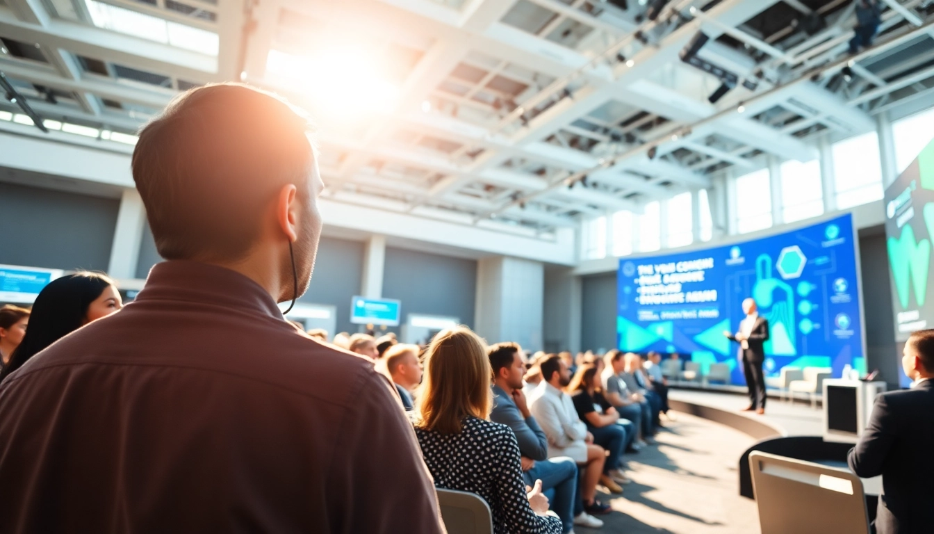 Attendees engaged at the digital health and enterprise technology conference showcasing innovation and collaboration.