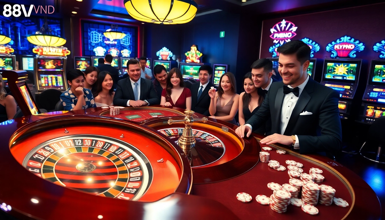 Experience high-stakes excitement at 888VND with vibrant casino games and professional dealers.