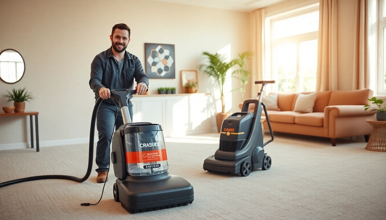 Find the best carpet cleaners near me showcased in a professional cleaning environment.