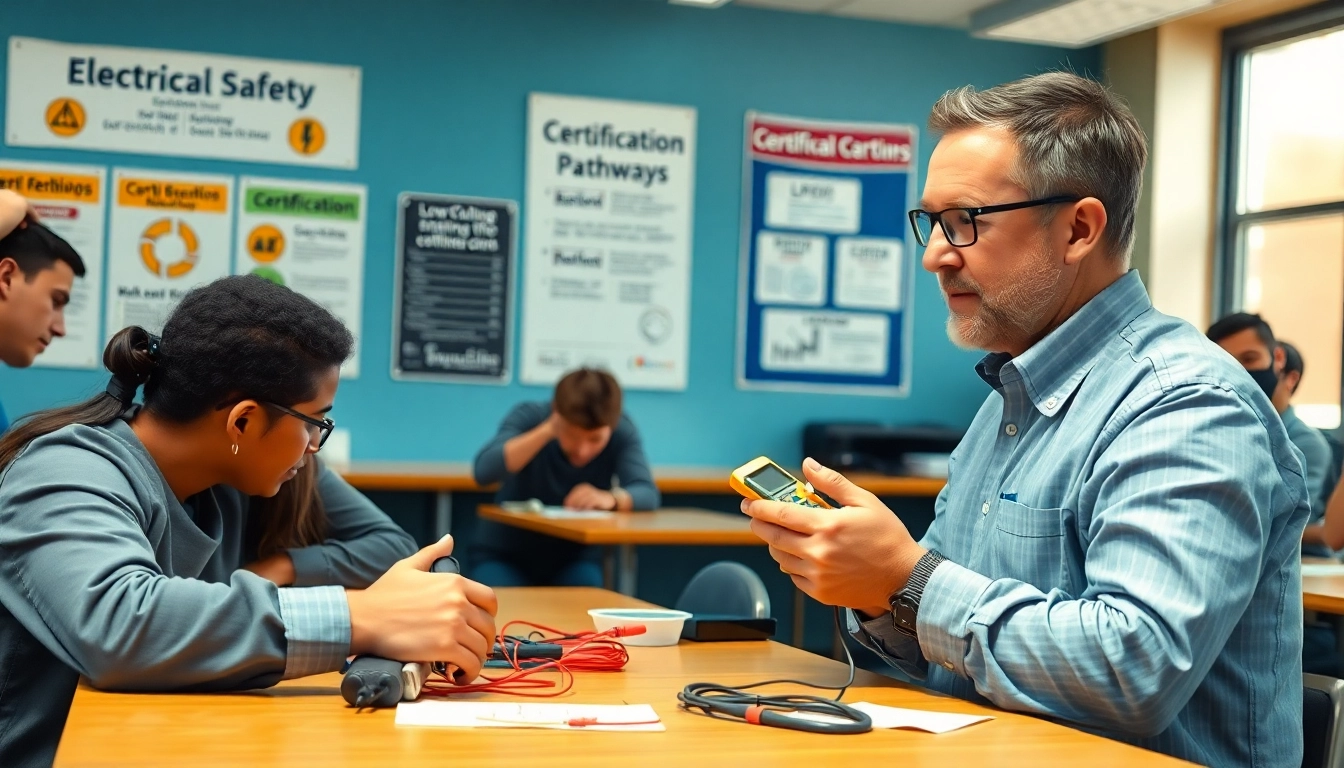 Engaging low voltage training session highlighting electrical skills and safety practices.