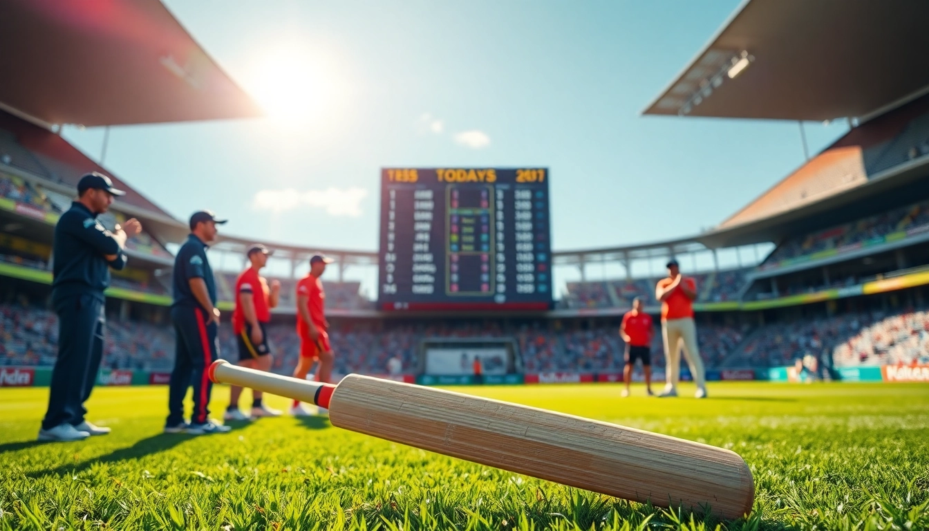 Engaging today's IPL team prediction with cricket players and dynamic stadium visuals.