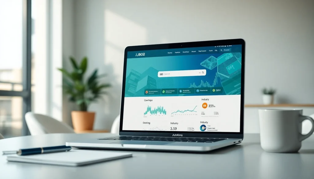 Explore the sleek JBO website design showcased on a modern laptop.