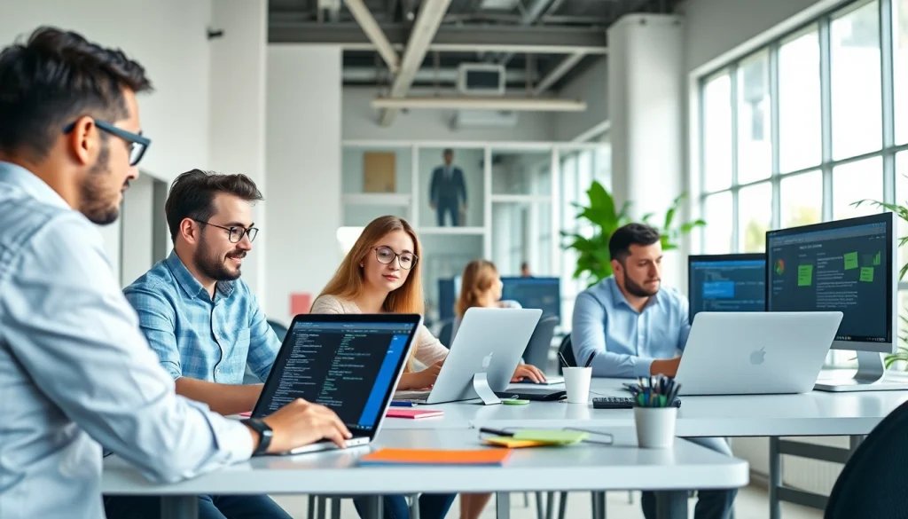 Teams collaborating on WordPress services to enhance website development efficiency.