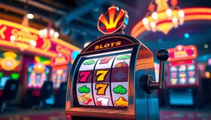 Putar slot pada mesin dengan simbol berwarna-warni yang menyenangkan