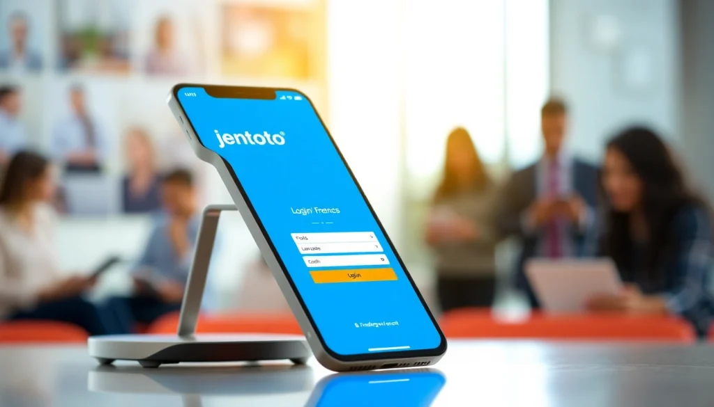 Masuk ke jentoto login dengan desain antarmuka yang menarik dan intuitif.