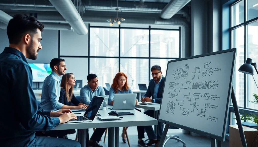 Technology workshop featuring collaborative brainstorming and innovative ideas.