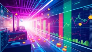 Discover the latest in trending coins listing with a dynamic cryptocurrency market interface.