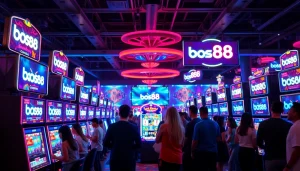 Momen seru bermain bos88 di kasino online dengan pemain yang antusias.