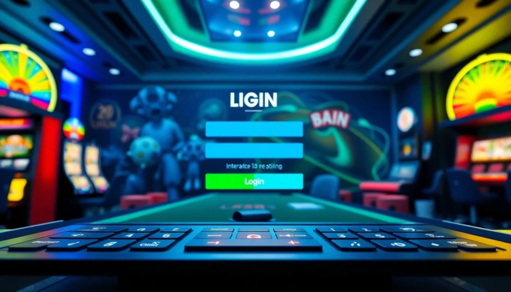 Masuk kasinojitu login dengan antarmuka modern dan tombol interaktif yang menarik.