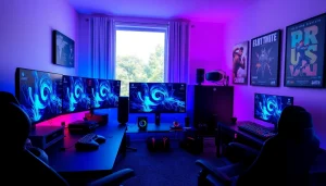 Enhance your gaming experience at https://www.trilgameshproject.com with a professional setup featuring multiple monitors.