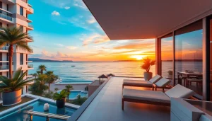 Explore stunning condo for sale Pattaya with ocean view and modern terrace settings.