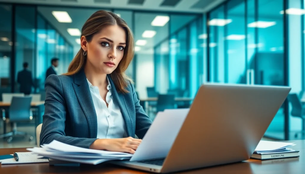 Analyze B2B mystery shopping insights with a businesswoman evaluating competitor pricing.