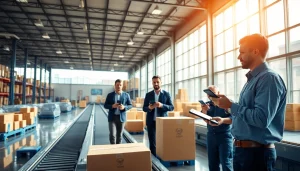 Streamlined 3PL logistics operation showcasing efficient inventory management and product movement.