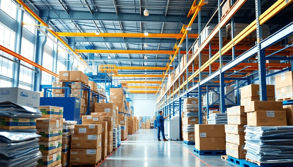Enhance your understanding of 3PL logistics operations in a modern warehouse.