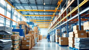 Enhance your understanding of 3PL logistics operations in a modern warehouse.