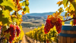 Experience the beauty of Clarksburg wineries with vibrant vineyards and rich textures.