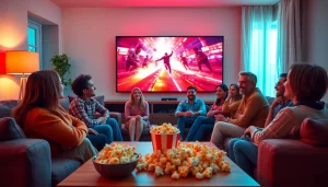 สนุกกับการดูหนังร่วมกับกลุ่มเพื่อนในบรรยากาศที่อบอุ่น