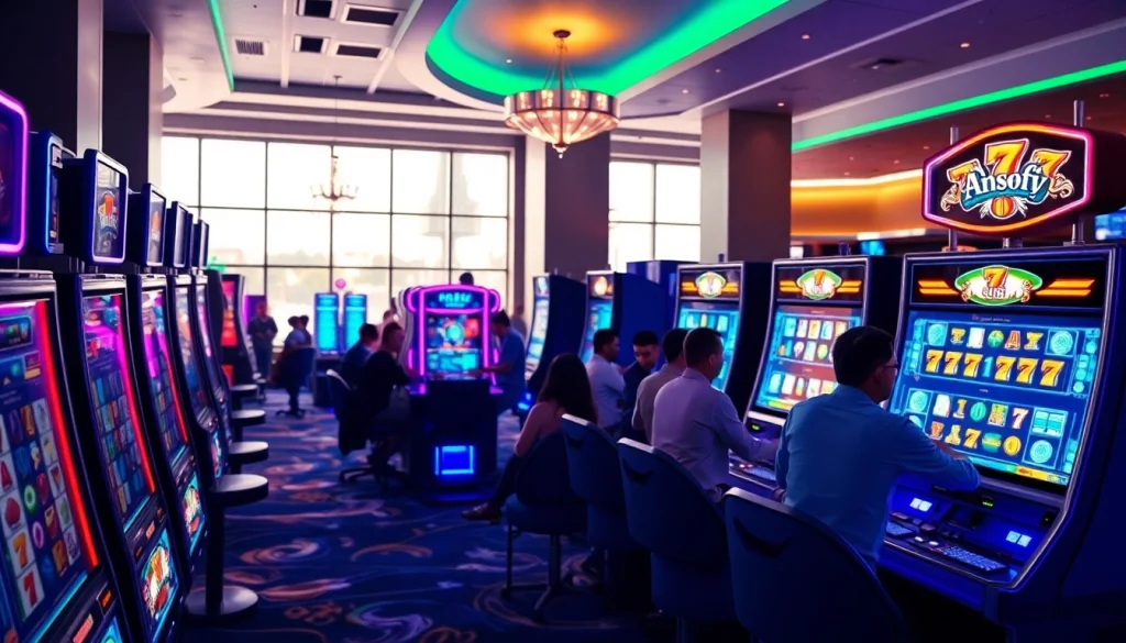 Meningkatkan keseruan bermain di PASAR88 LINK dengan suasana kasino yang modern dan cerah.