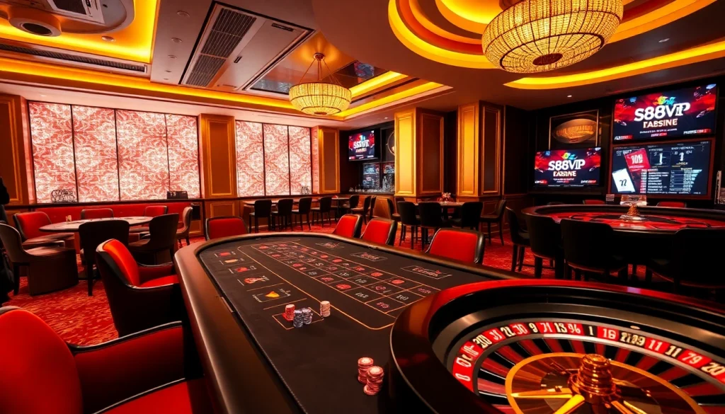 S88VIP players enjoying an exciting casino experience at a luxurious blackjack table.