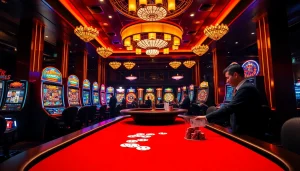 Play poker and win big at Thabet casino with vibrant gaming tables and exciting atmosphere.