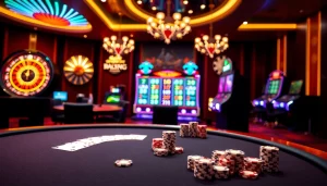 79king online casino interface showcasing vibrant roulette wheels and poker tables for players.