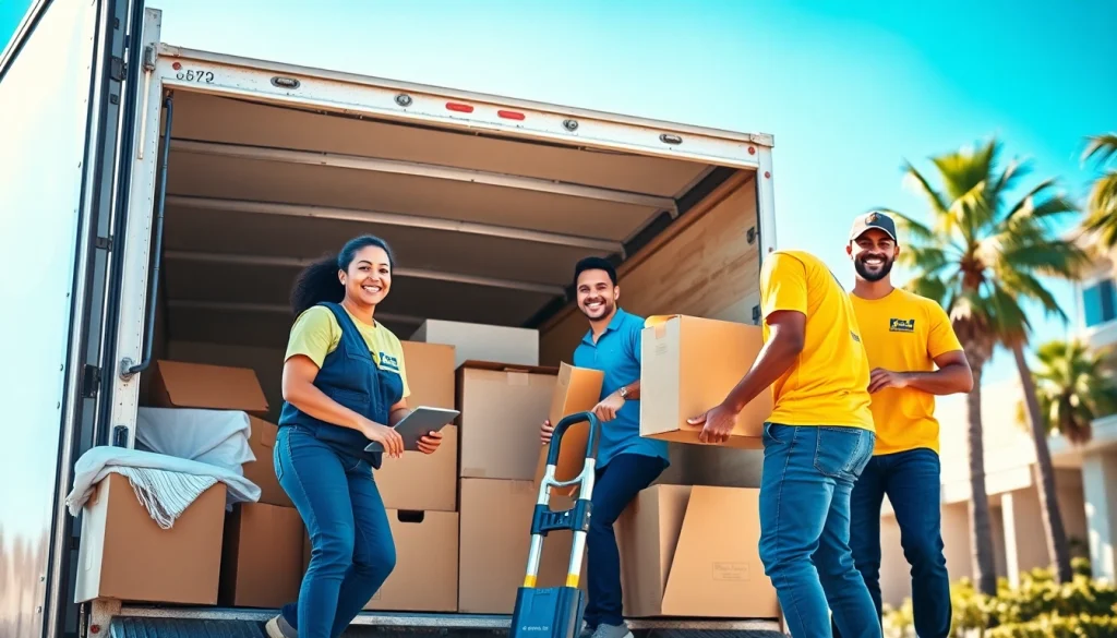 Movers San Diego team efficiently loading a truck during a local move.